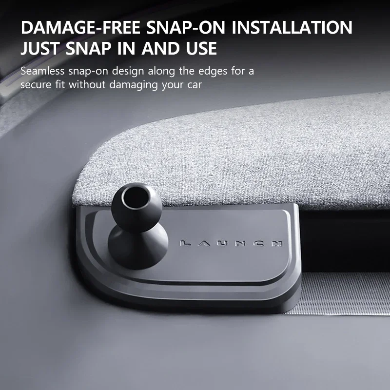 Base Magnetic Phone Holder For Tesla Model Y Juniper 2025 Model 3 Highland 2024 2025 ABS Rotatable Bracket Non-Shaking Car Mount