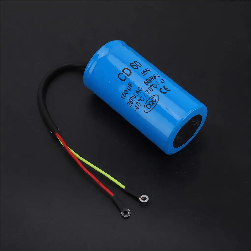 150uf 250V 50/60Hz CD60 Run Capacitor Single Phase AC Motor Capacitors Repair Modified Accessories Spare Parts