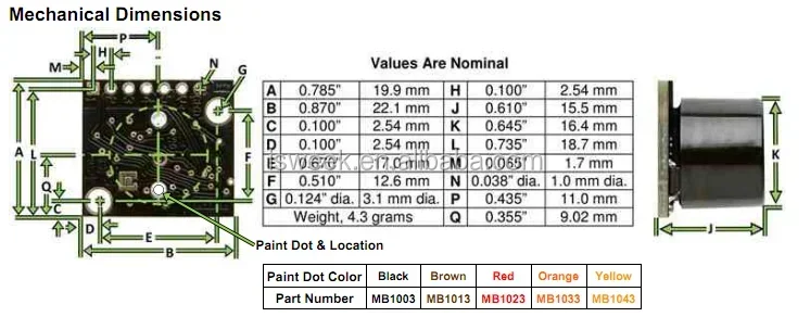 2026 Low cost Ultrasonic Sensor for Large Object Detection Application 5m measuring range MB1043