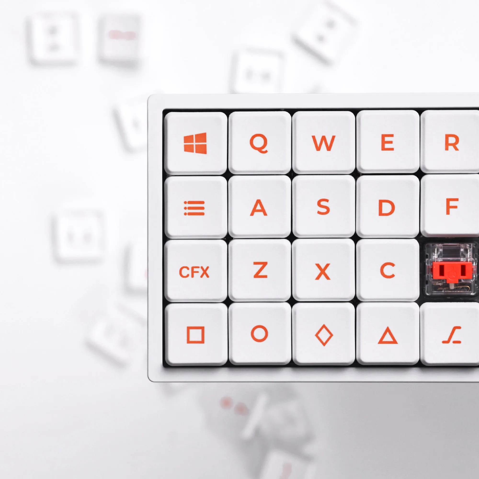 Choc Pig Nose Theme Keycaps Set PBT Low Profile Sublimation Custom Original Handmade for Mechanical Keyboard Accessories DIY