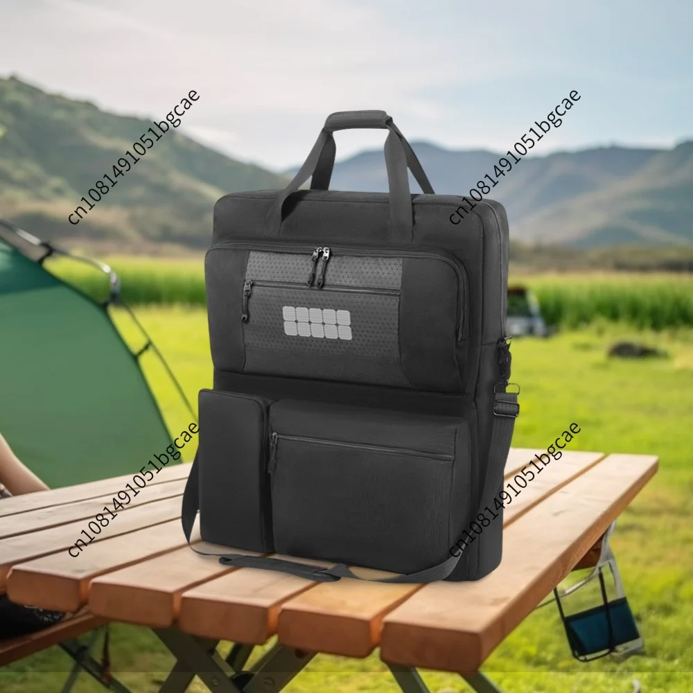 Solar Panel Storage Bags Multi-Pocket Solar Board Protective Handbag Portable Protection Shoulder Bag for EF ECOFLOW 160W & 220W