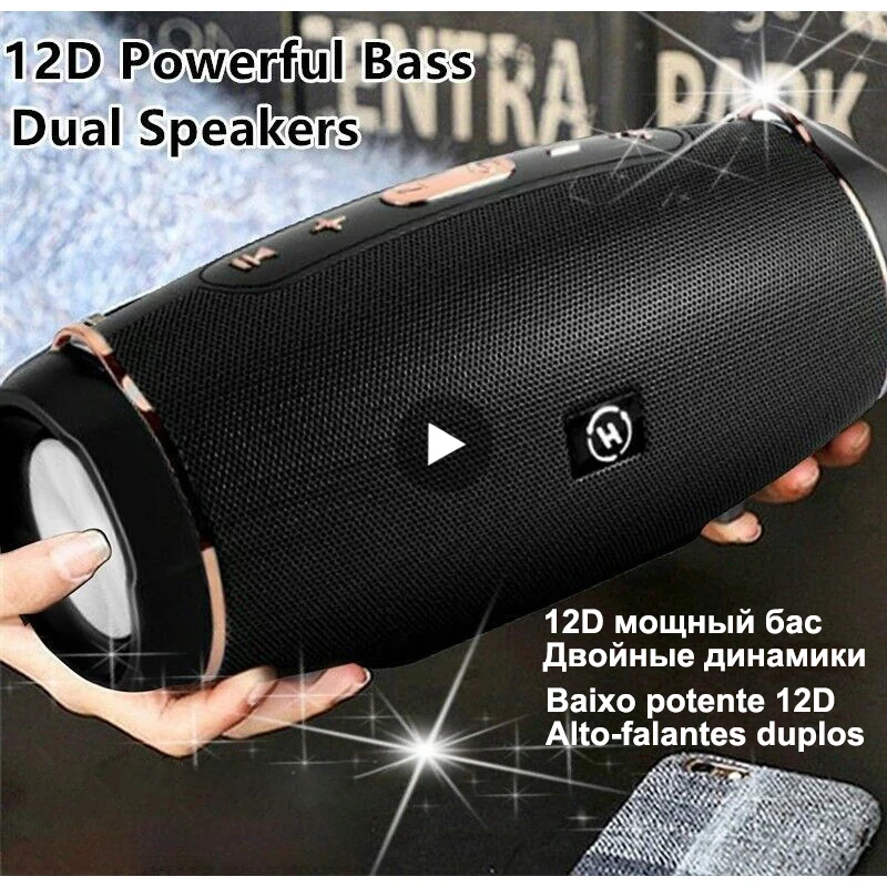 Top Powerful Subwoofer Portable Radio FM Wireless Caixa De Som Bluetooth Speaker Music Sound Box Blutooth For Large High Power