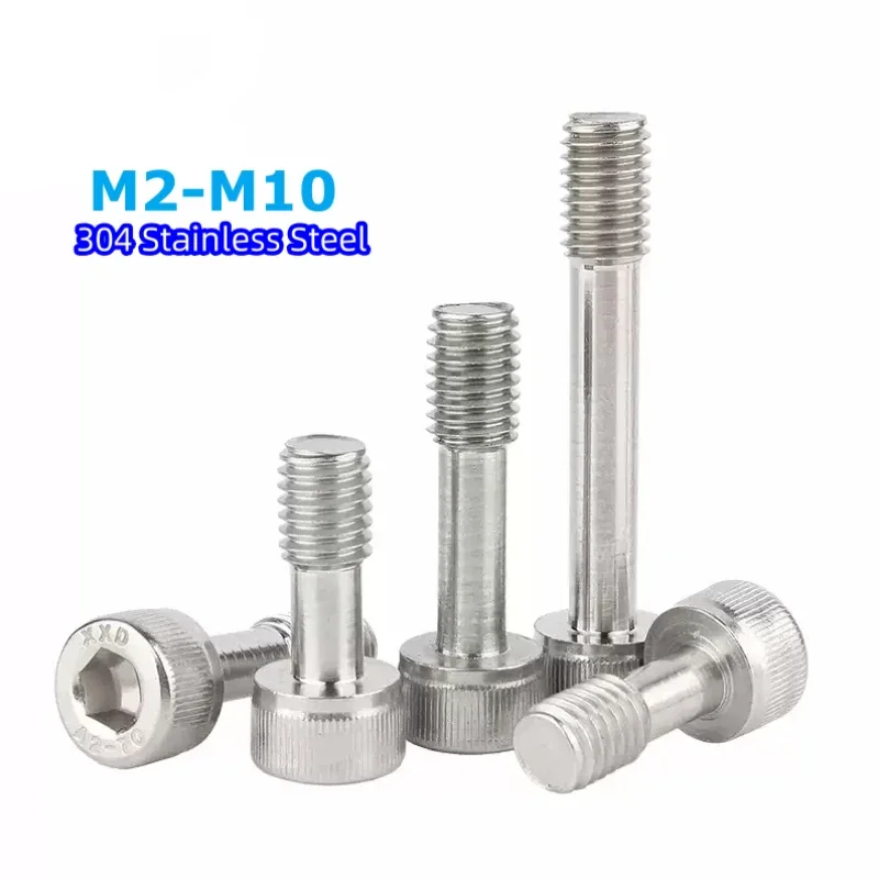 M2 M2.5 M3 M4 M5 M6 M8 M10 A2 304 Stainless Steel Hexagon Hex Socket Head Screws Anti-Loosening Bolts Half Tooth Screw