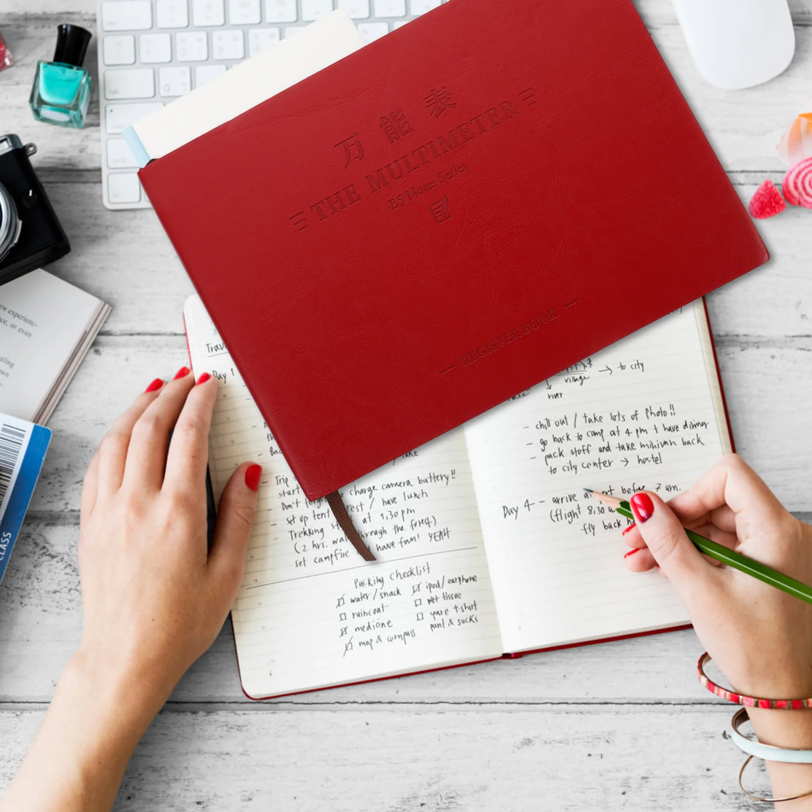 1 قطعة كتاب الحساب مواد مميزة بسيطة وأنيقة كتيب مكتب المدرسة استخدام العالمي حفظ الكتب العملي #2