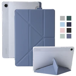 For Samsung Galaxy Tab A9 Case with Pen Holder Leather Fold Stand Tablet Shell For Funda Galaxy Tab A9 8.7