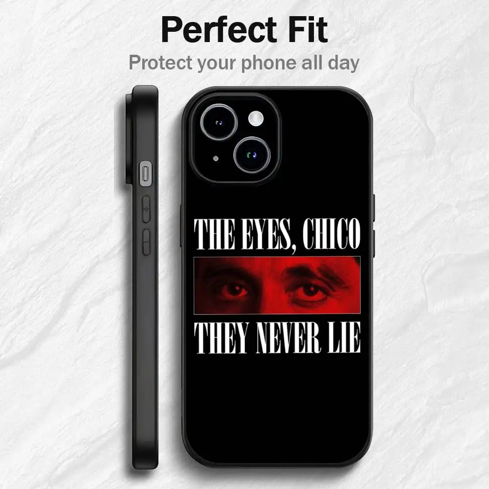 1983 فيلم S-Scarface جراب هاتف آيفون 16 15 14 13 12 11 PRO MAX PLUS Mini TPU لينة إلى الجلد ودية #6