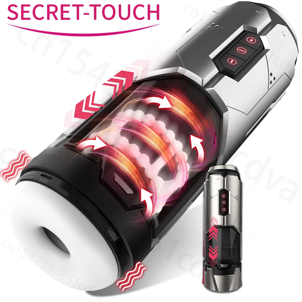 Automatic Male Masturbator Cup 7 Thrusting & Vibration Electric Male Masturbators  Penis Stimulation Adult Male Sex Toys for M