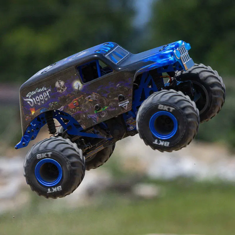 Losi 1/18 Mini Lmt Rc Car - Remote Control Electric Off-Road Mud Truck Toy For Birthday Gift Ideal For Friends Boy Toy