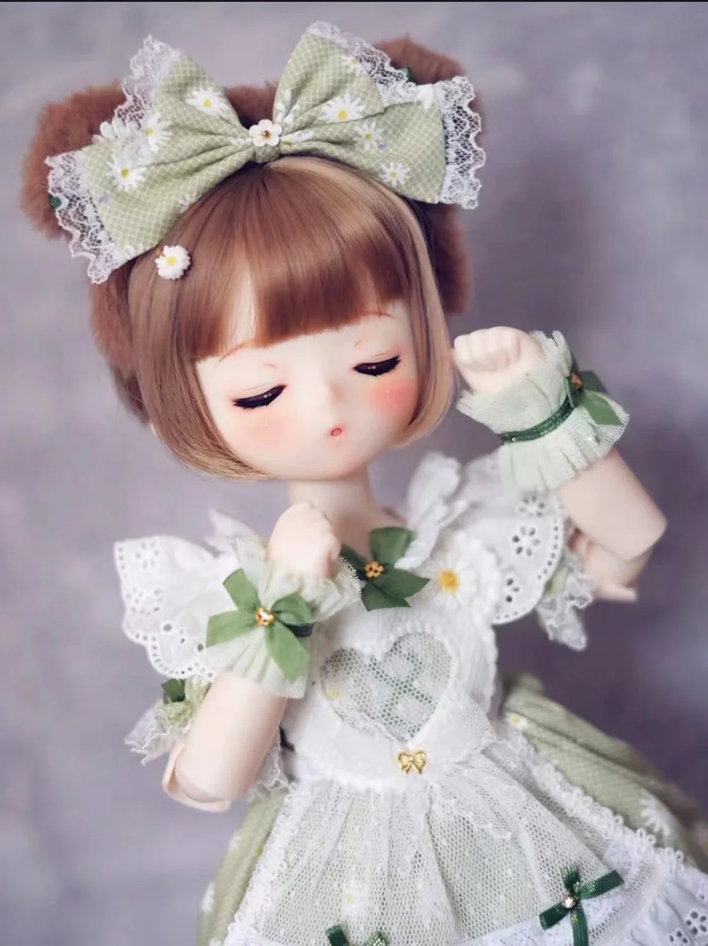 GaoshunBJD 1/4 sleep Ruru kumako ACGN anime comic resin body mold for girls bodys DIY toy birthday present