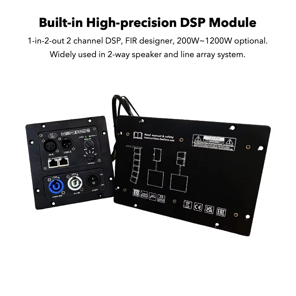 DIY Subwoofer Plate Amplifier 2 Channel Dsp Power Amplifier Professional  Class D Amplifier Module for Active Speaker Line Array