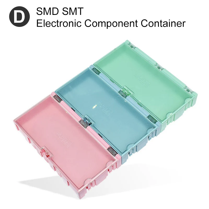 SMD SMT Electronic Component Container Mini Storage Boxes Kit PCB Component Organizer for Small Component Jewelry Tool