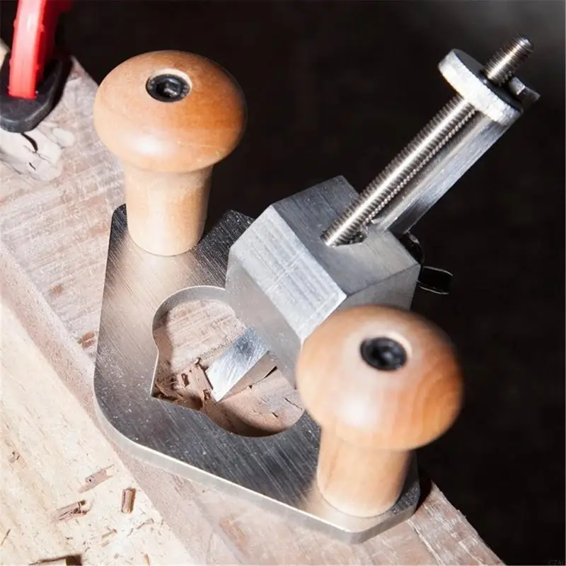 Chuyên nghiệp Drawknife thích hợp cho hàng rào bài viết trên gỗ làm mịn với tay cầm gỗ công thái học C7AC
