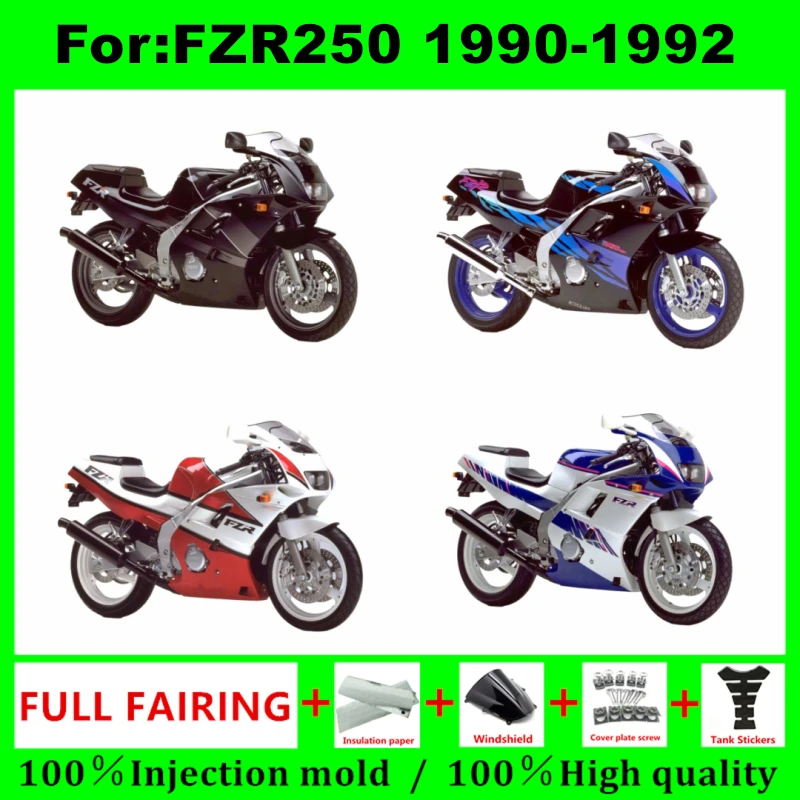 

Motorcycle full Fairing Panel Kit Fit For FZR250R FZR250 FZR 1990 1991 1992 1993 Accessories Complete Bodywork fairings kits