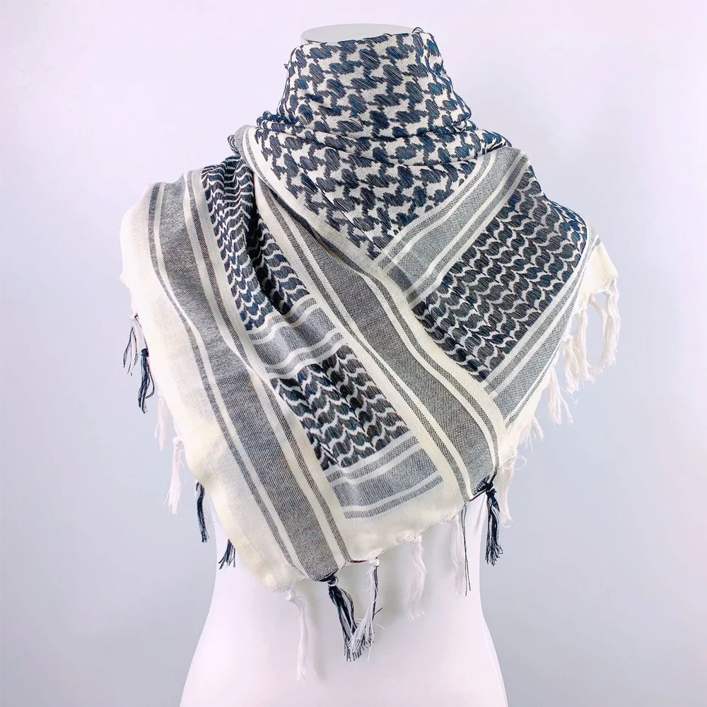 Dustproof Windproof Bandana For Neck Scarf, Desert Head Neck Scarf Wrap With Tassel, Outdoor Square Scarf for Music Festival