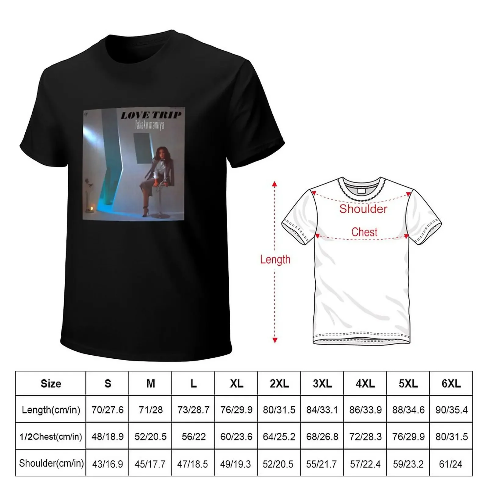 Takako Mamiya - Love Trip (1982) T-Shirt plus size tops quick-drying cute tops mens clothes