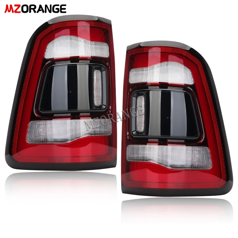 Tail Lights for Dodge RAM 2019 2020 2021 2022 Medium Configuration Without Blind Spots Black Car Assembly 55112992AC  55112993AC