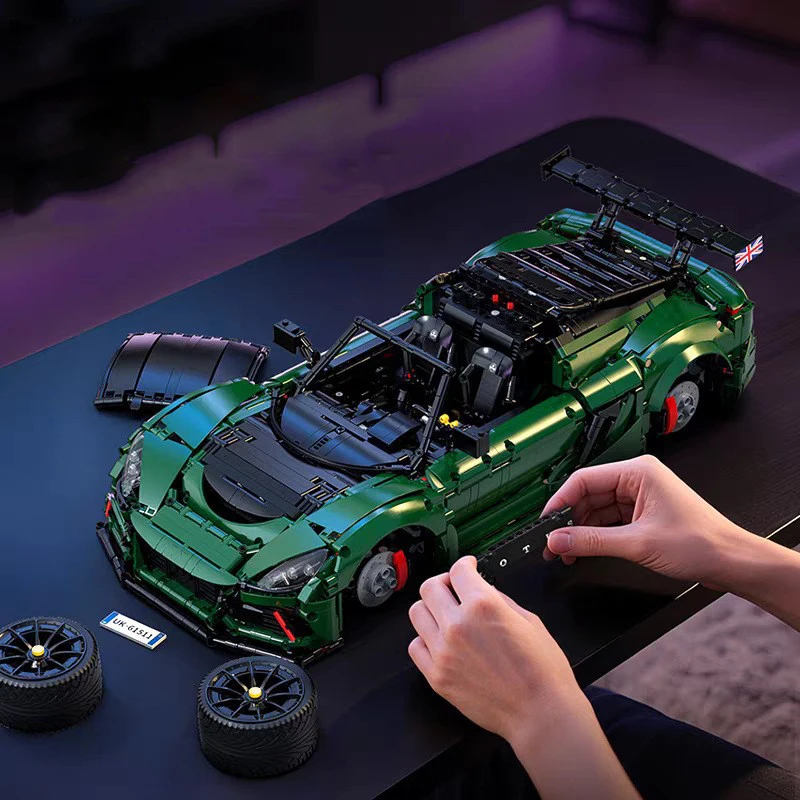 Techniacl 1:8 Scale Super Sport Car Building Block Exige CUP 430 Model Sets Vehicle Steam Bricks Toys Collection For Gifts