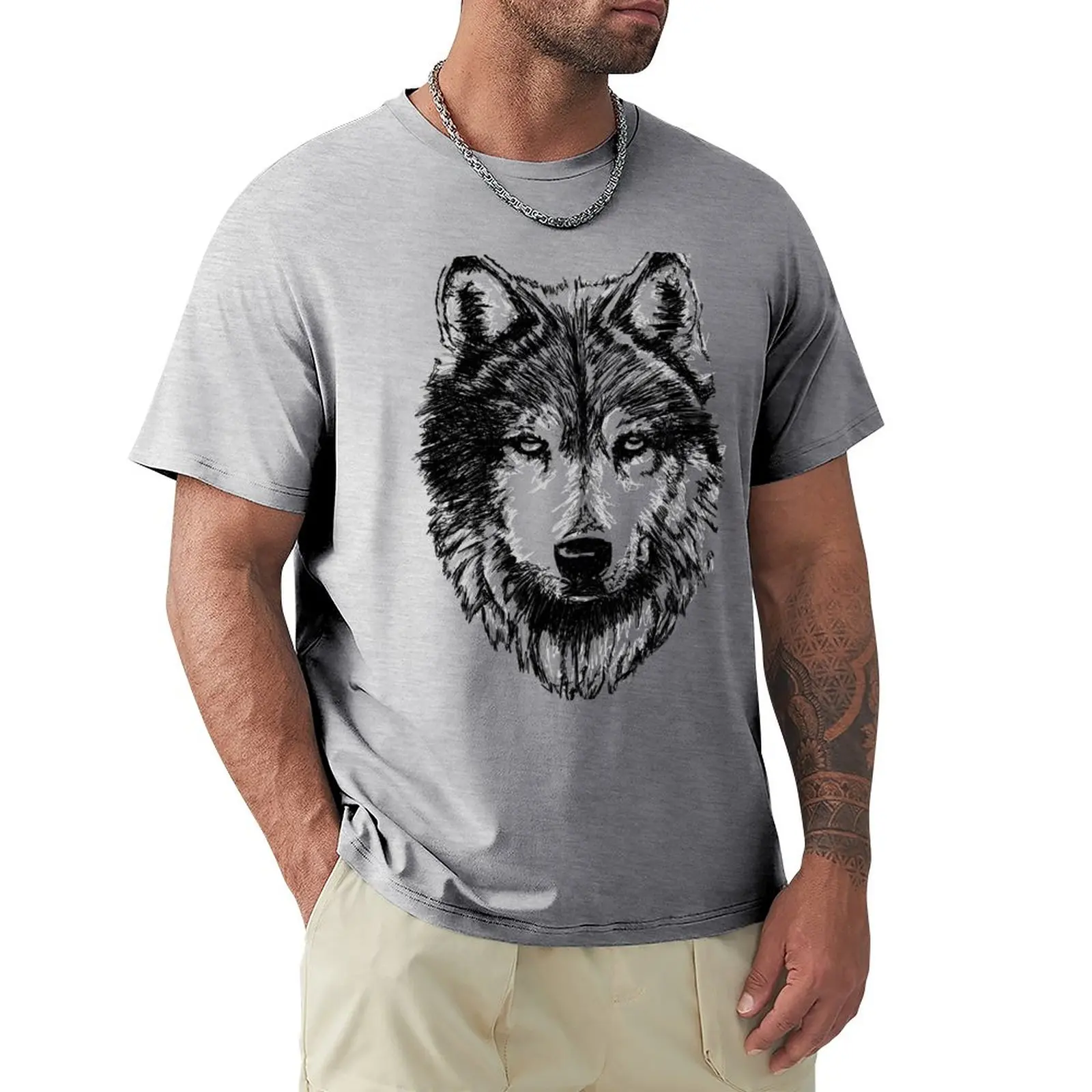 

Timber Wolf T-Shirt Aesthetic clothing blacks boys whites mens cotton t shirts