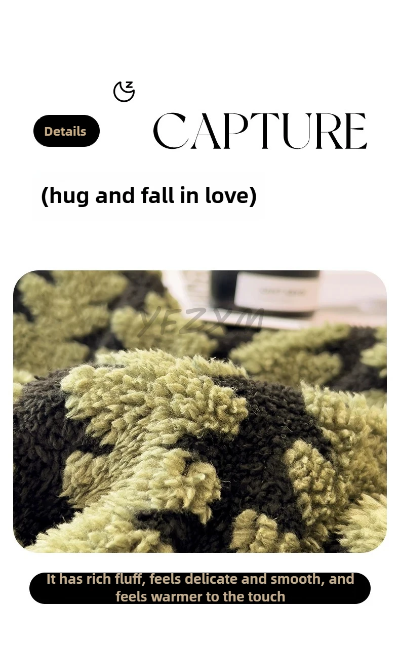 Warm Flannel Autumn Winter Blanket Super Soft Fluffy Queen Blanket Single Double Cozy Skin-friendly Multifunctional Nap Blanket