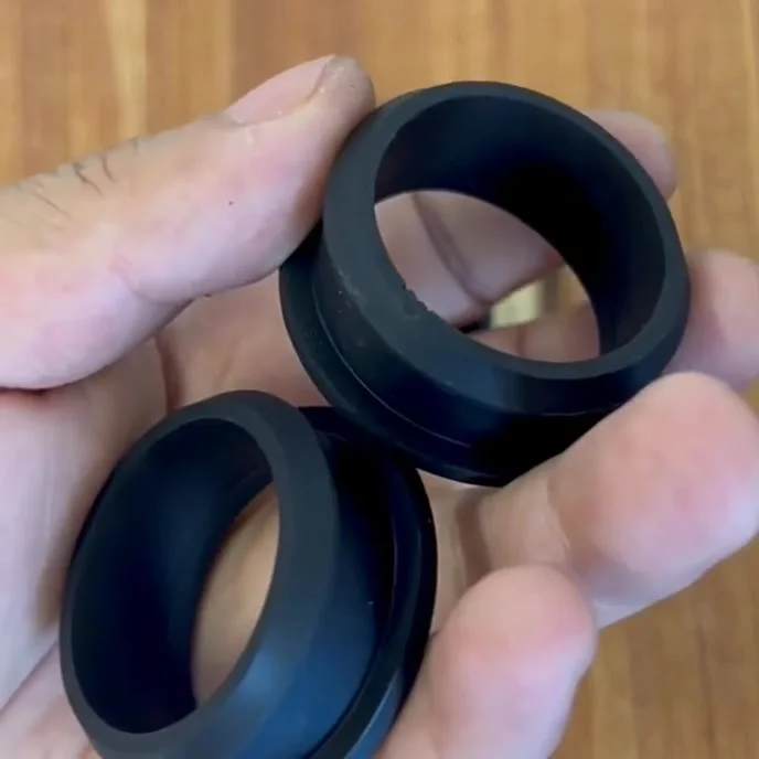 Black Silicone Rubber Snap-on Grommet Hole Plugs End Caps Bung Wire Cable Protect Bush 4.5mm-30mm