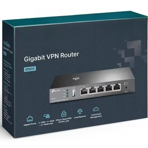 

Wired ER605 5-port Omada Gigabit Multi-WAN Port VPN Enterprise TL-R605
