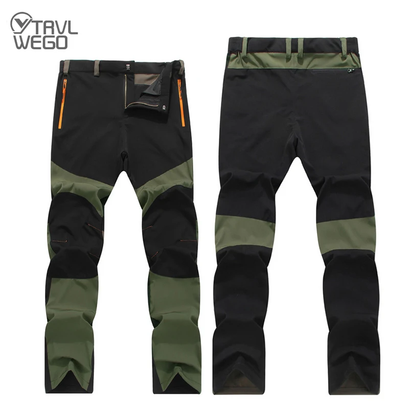 TRVLWEGO letnie męskie spodnie do pieszych wędrówek pieszych spodnie wędkarskie Trekking szybkoschnące podróże na świeżym powietrzu elastyczna tkanina jazda na rowerze odzież kempingowa