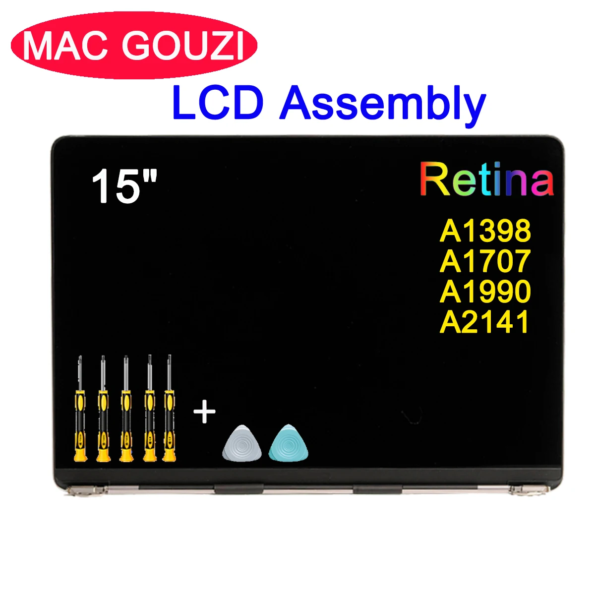 

New MAC GOUZI Brand NEW For MacBook Pro 15" 16" Retina A1398 A1707 A1990 A2141 Laptop LED LCD Screen Display Assembly