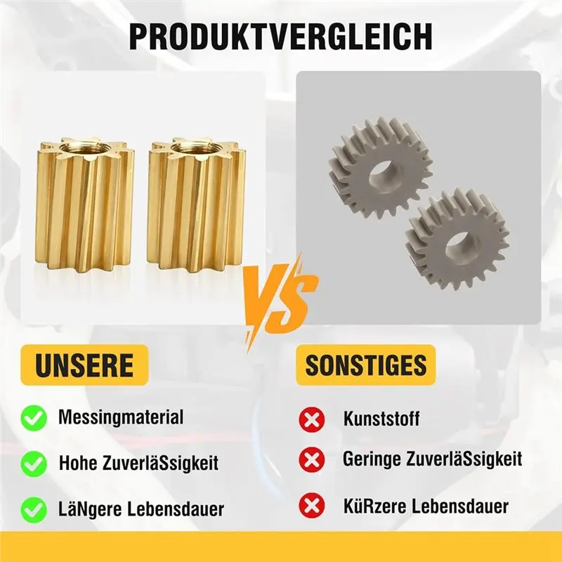ABGH-Copper Spur Gears With 9 Teeth Mechanical Movement Transmission DIY Modification Parts
