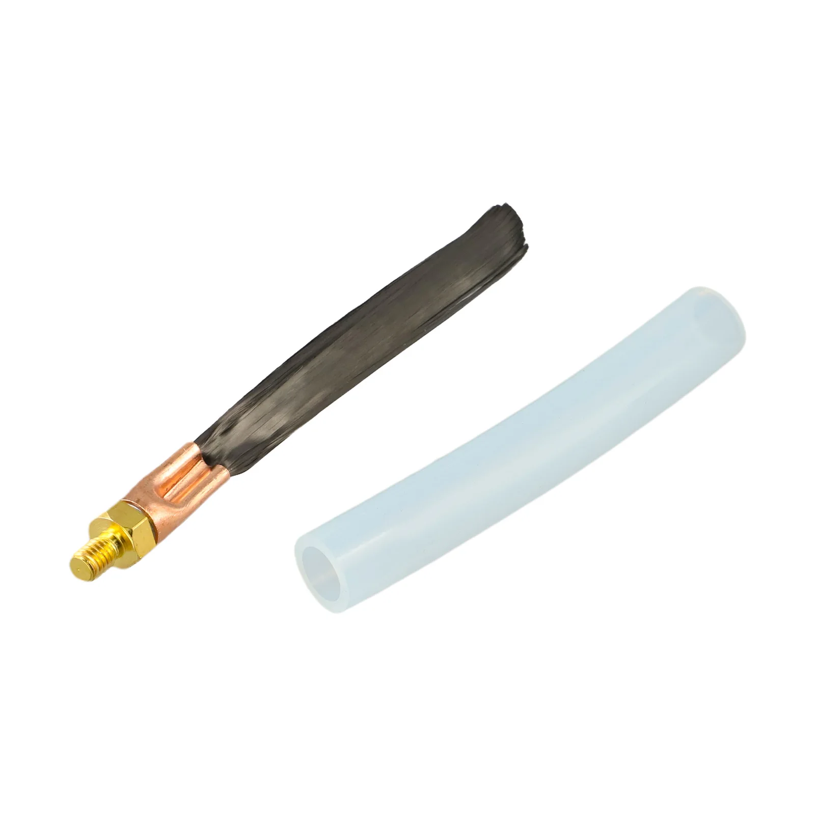 

80*14 Mm Handle Length*Diameter Carbon Fibre Weld Brush High Temperature Resistant Industrial Cleaning For M10 Thread