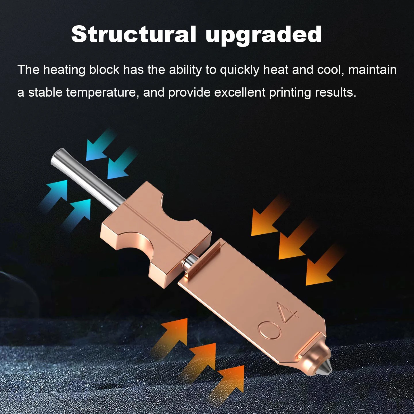 1/2/3/4pcs Bimetal Nozzle For Flashforge AD5X 3D Printer Parts Hotend Brass Heatblock Heatbreak Integrated Nozzle For AD5X