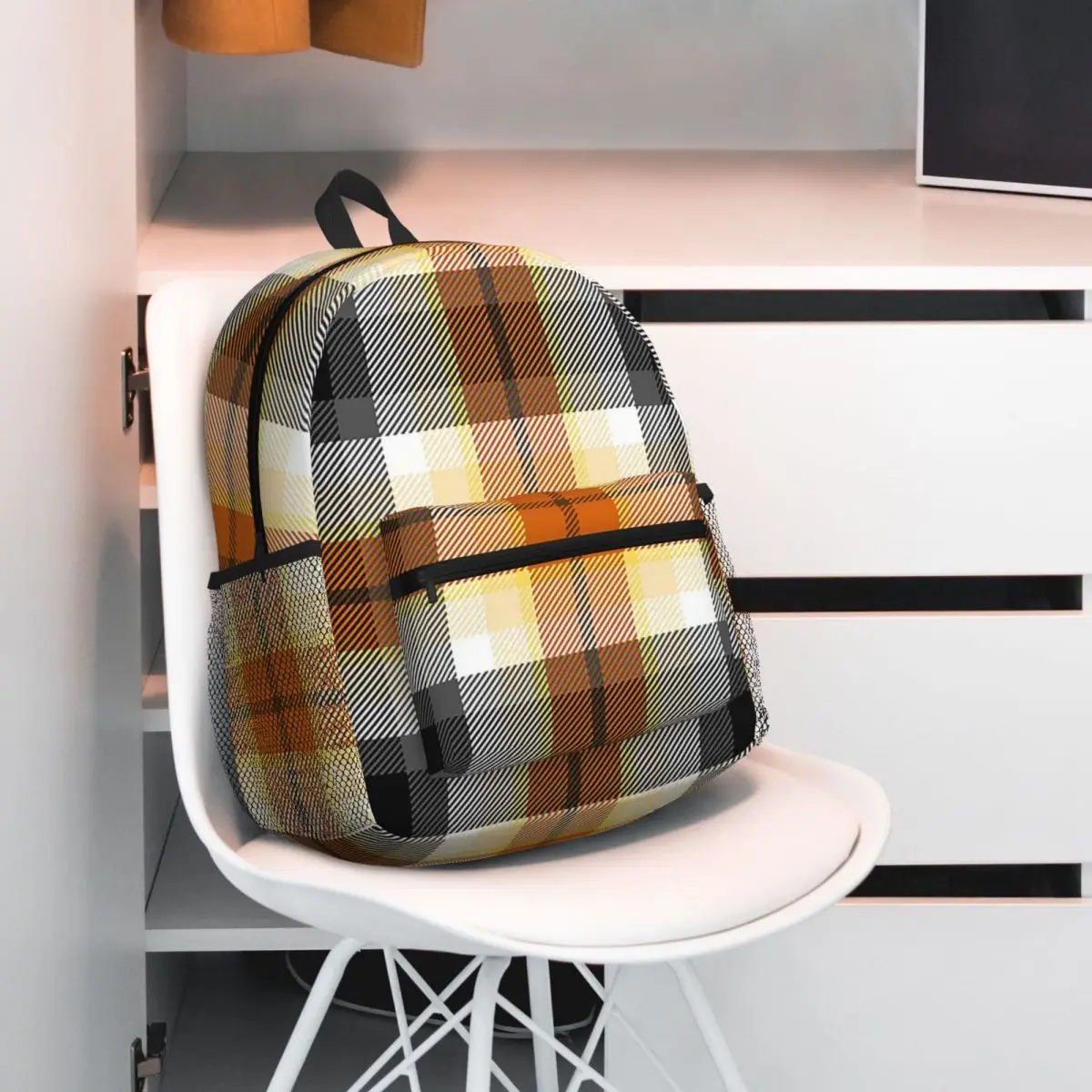 Distressed Gay Bear Pride Flag Stripe LGBT Lesbian Backpack Student BookBag Kids School Bag Laptop Shoulder Bags for Men Women
