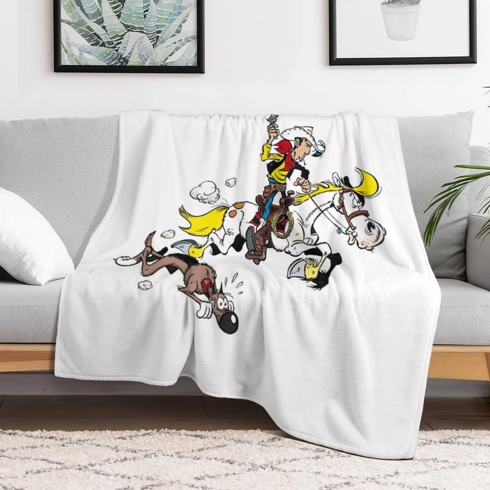 لاكي لوك رمي البطانيات والبطانيات الفاخرة ريتروس الفانيلا