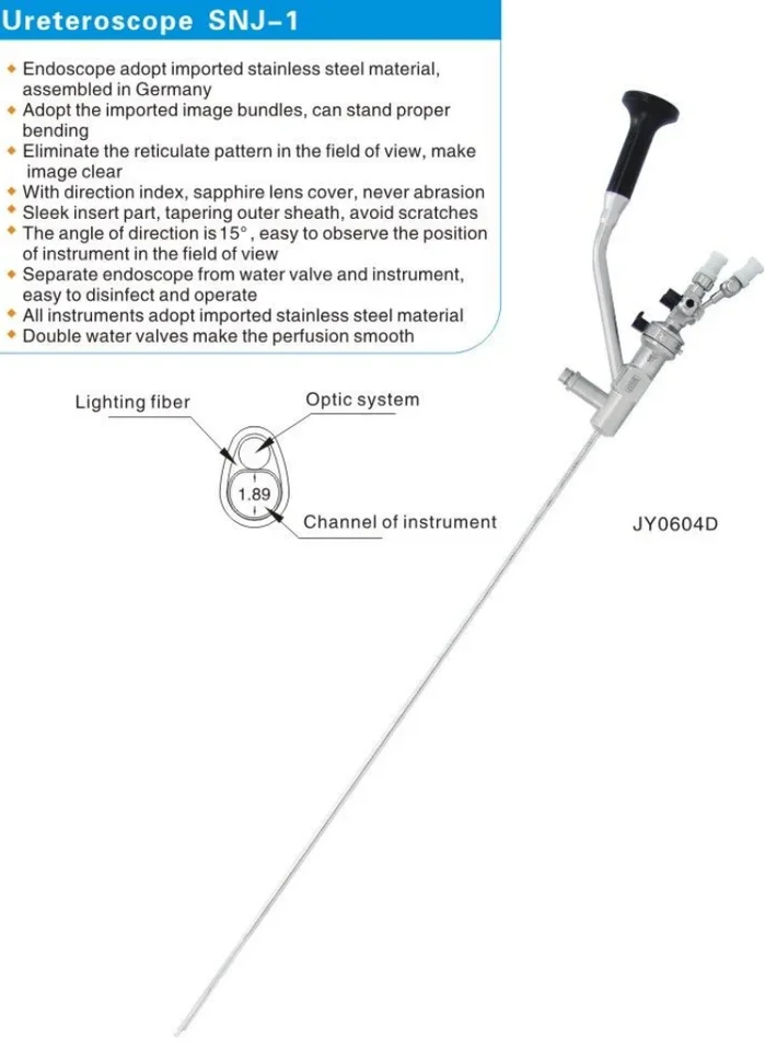 Geyi 15Fr/19Fr/19.5Fr Cystro Rigid Optical Reusable Urology Nephroscope Set Price