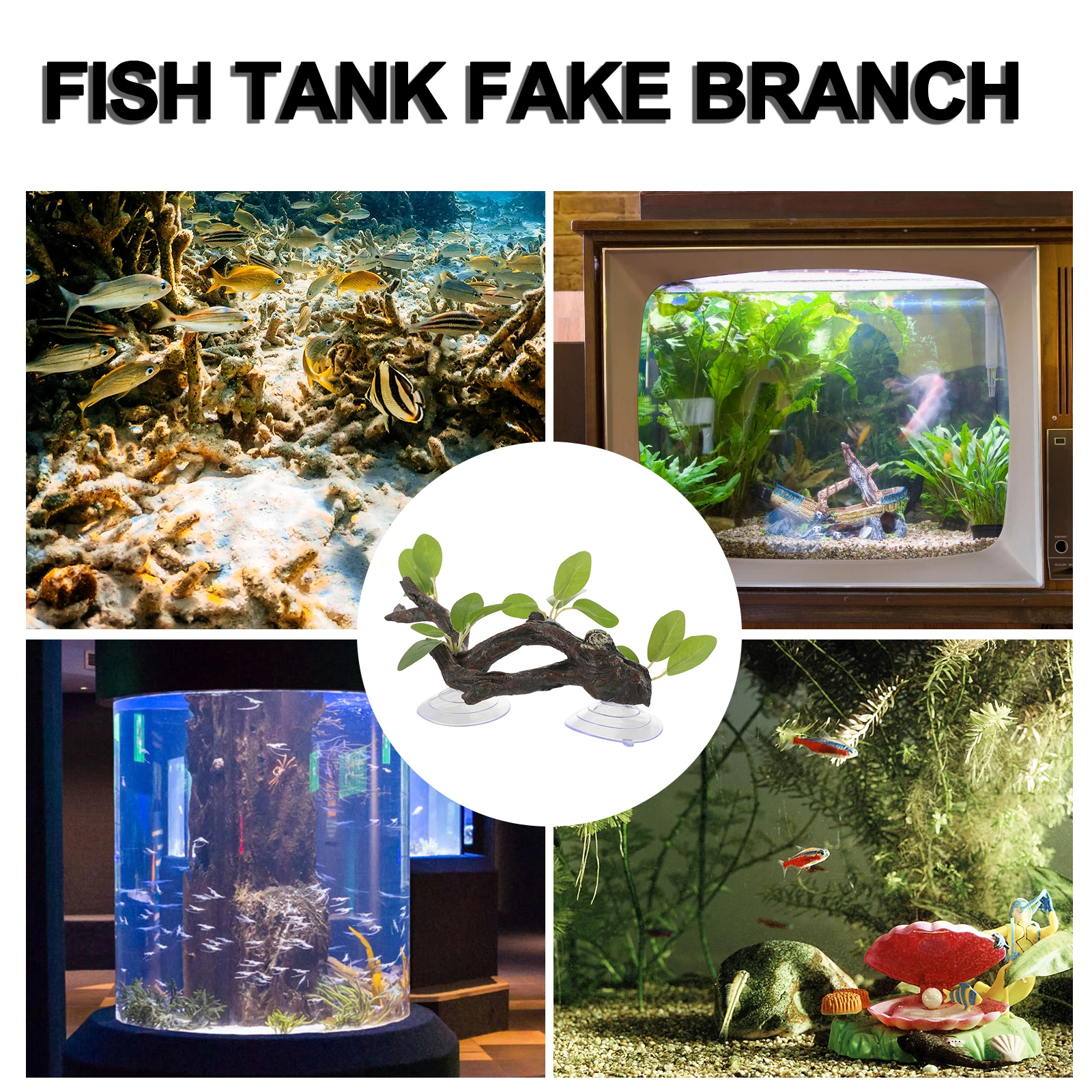 

Resin Crafts Branches for Reptiles 5 Styles Random Aquarium Terrarium Decor Fake Plants Tree Roots Craft Decor Snake Climbing