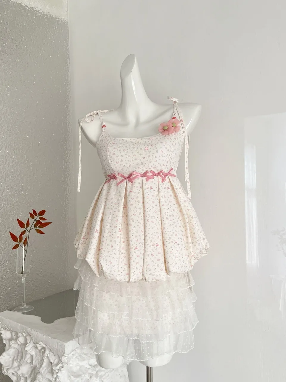 

Sweet Princess Style Chinese Dress Top Half Skirt Women's Fashion Summer Outfit Two-Piece Set Female Summer Clothing