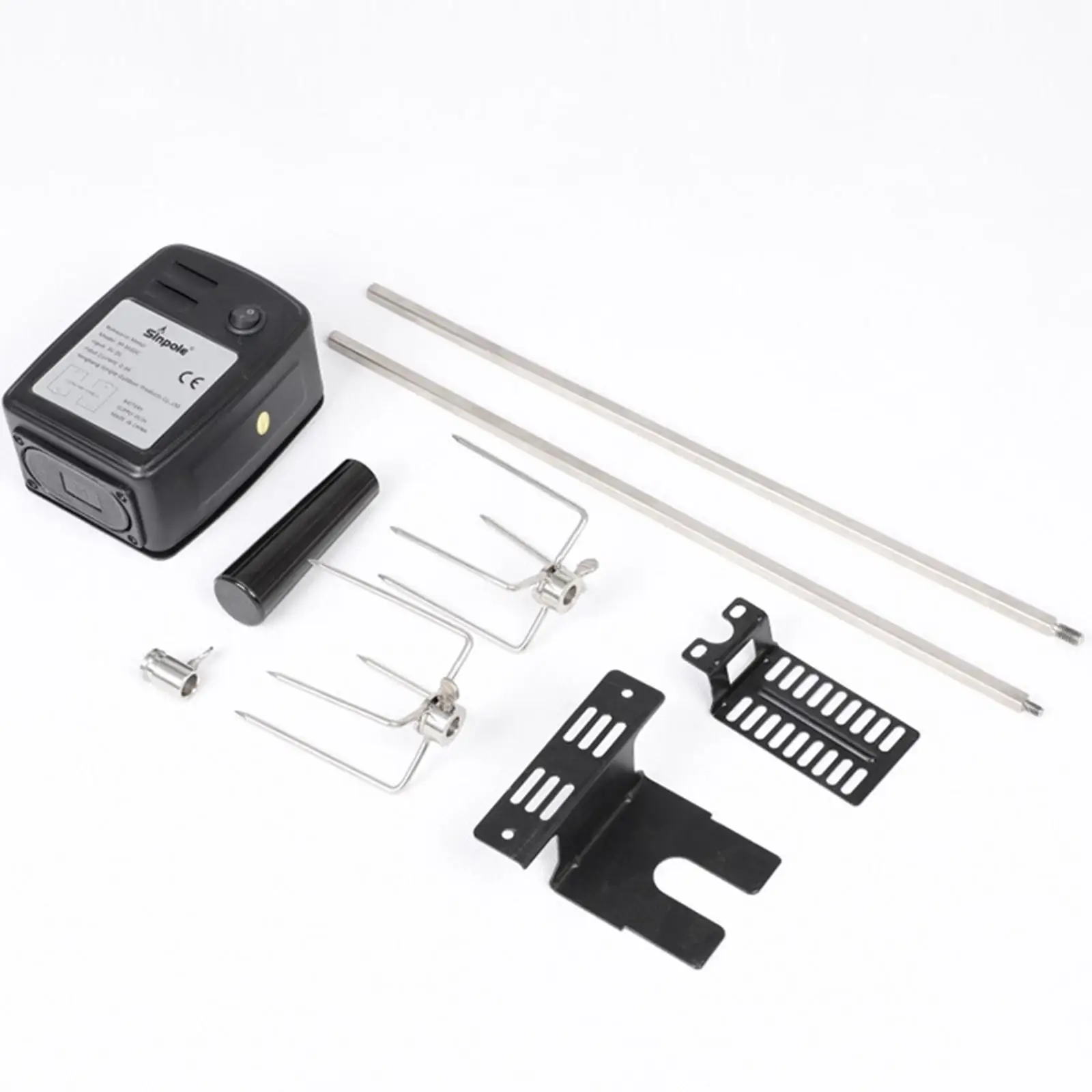 Electric Rotisserie Kit with Motor Battery Powered for Picnic BBQ Outdoor Supplies