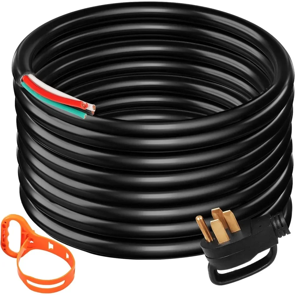 Vevor 30Ft 50Amp Generator Extension Cord 6 Gauge STW 6/3+8/1 Generator Cord Generator Power Cord N14-50P