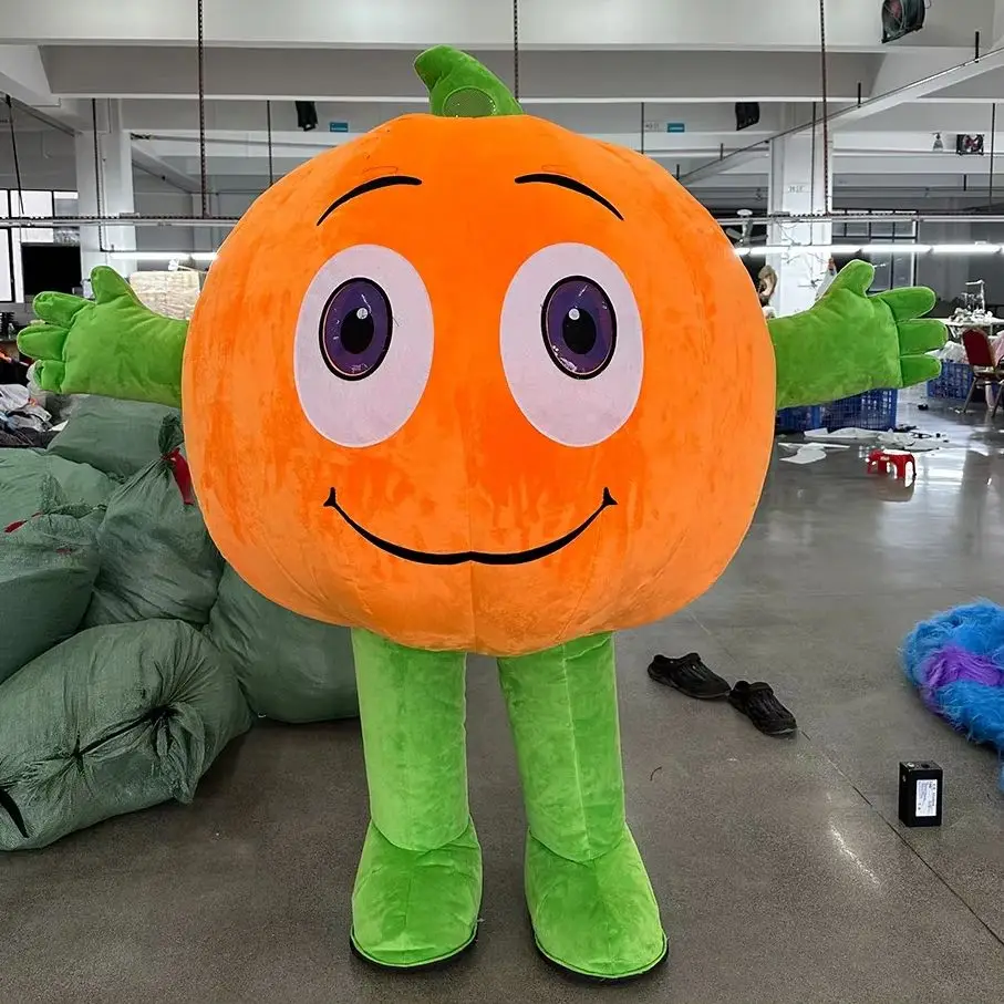 

Inflatable Halloween Pumpkin Mascot Costume Adult 2M/2.6M Inflated Clothing Disguise Party Performance Advertising No Battery