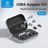 Hagibis Multi USB C Adapter Kit Short USB4 Fast Charging Cable Set Storage Box USB to Type-c Compatible with Thunderbolt 4/3