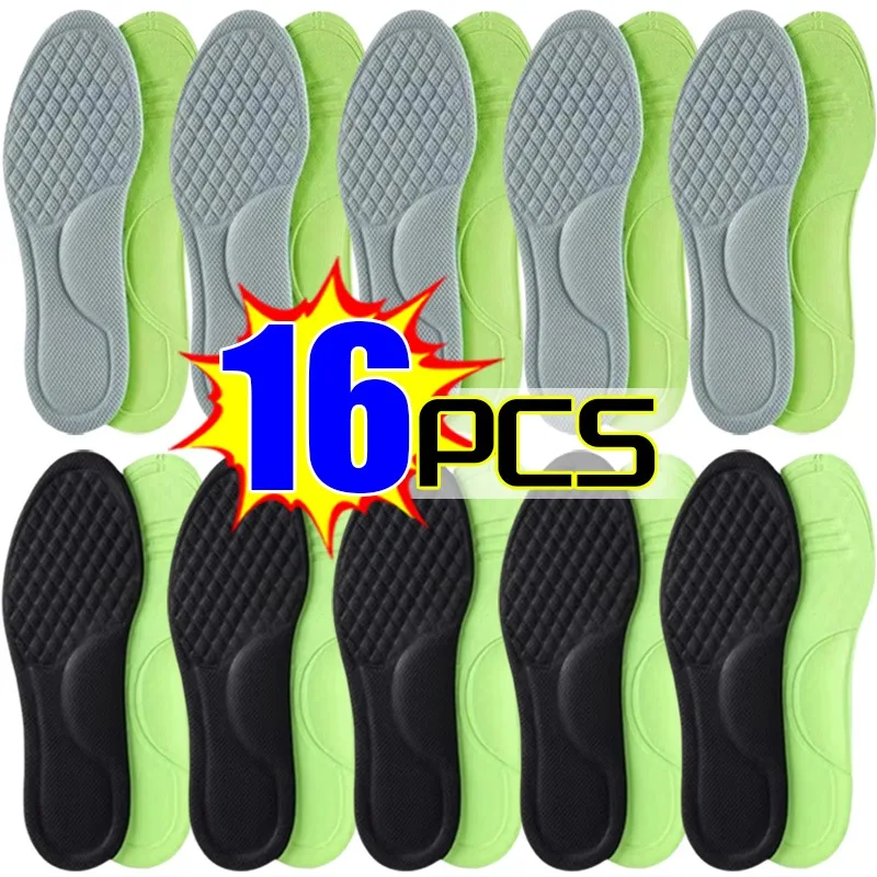 

Unisex Memory Foam Orthopedic Insoles Men Absorb-Sweat Massage Sneakers Insole Soft Comfortable Antibacterial Shoe Accessories