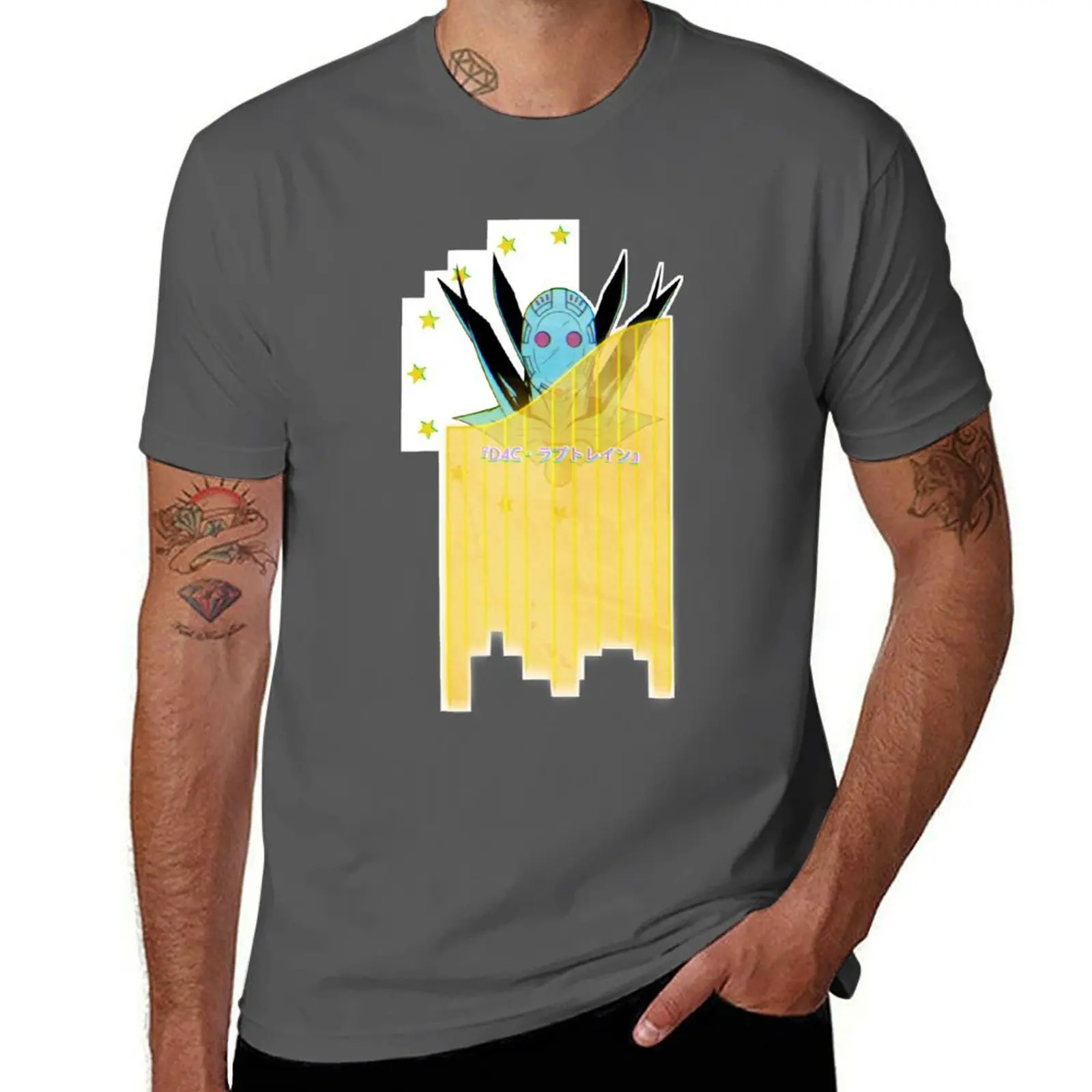 D4CLove Train T-Shirt Basic All Season Solid T-Shirt