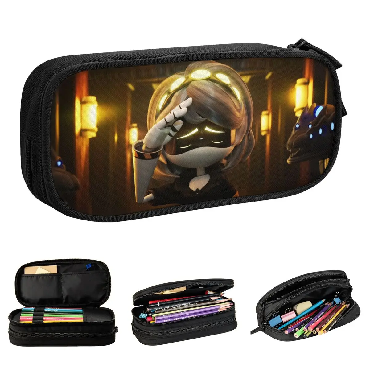 

Fun Cartoon Murder Drones Pencil Cases Pencilcases Pen Box for Student Big Capacity Bags School Supplies Gifts Stationery