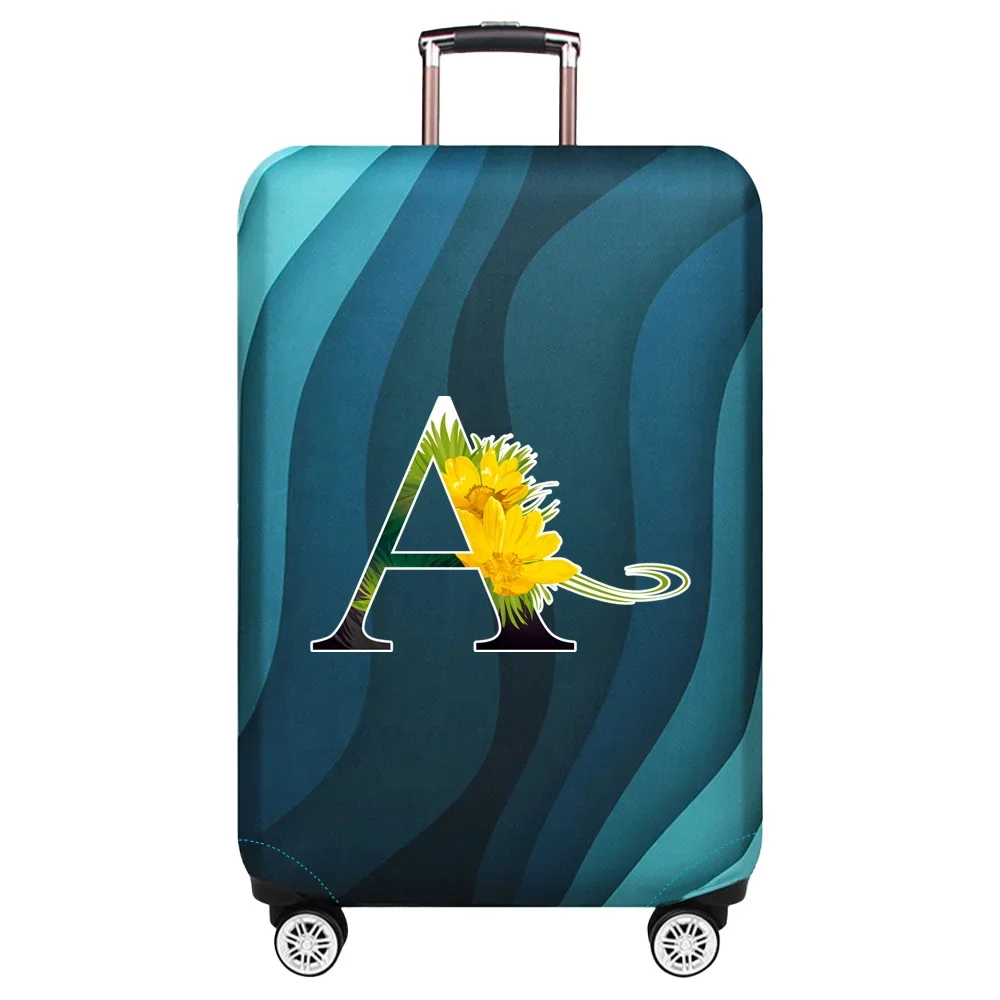 Luggage Cover Stretch Fabric Suitcase Protector Case Flower Color Series Pull Rod Baggage Dust Case Covers for18-32Inch Suitcase