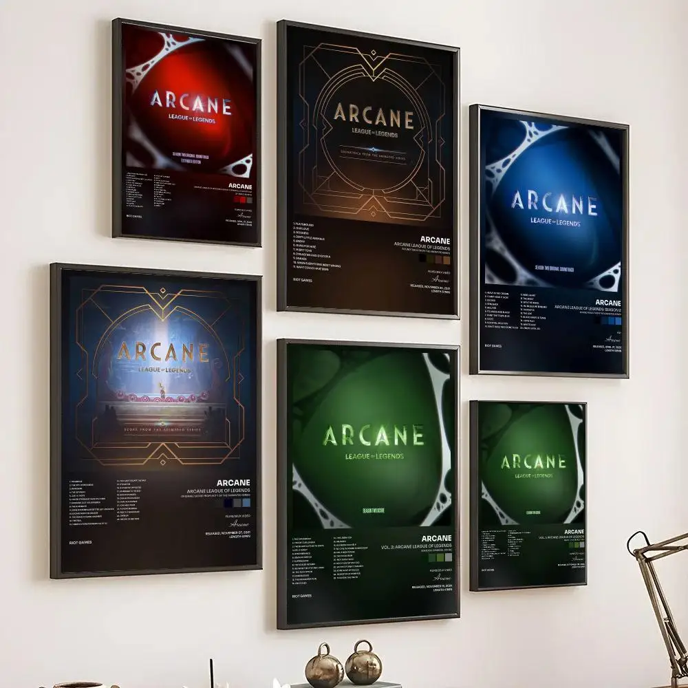 Game Song A-Arcane Poster Wall Art Prints for Living Room Bedroom Home Decor Decorative Pictures