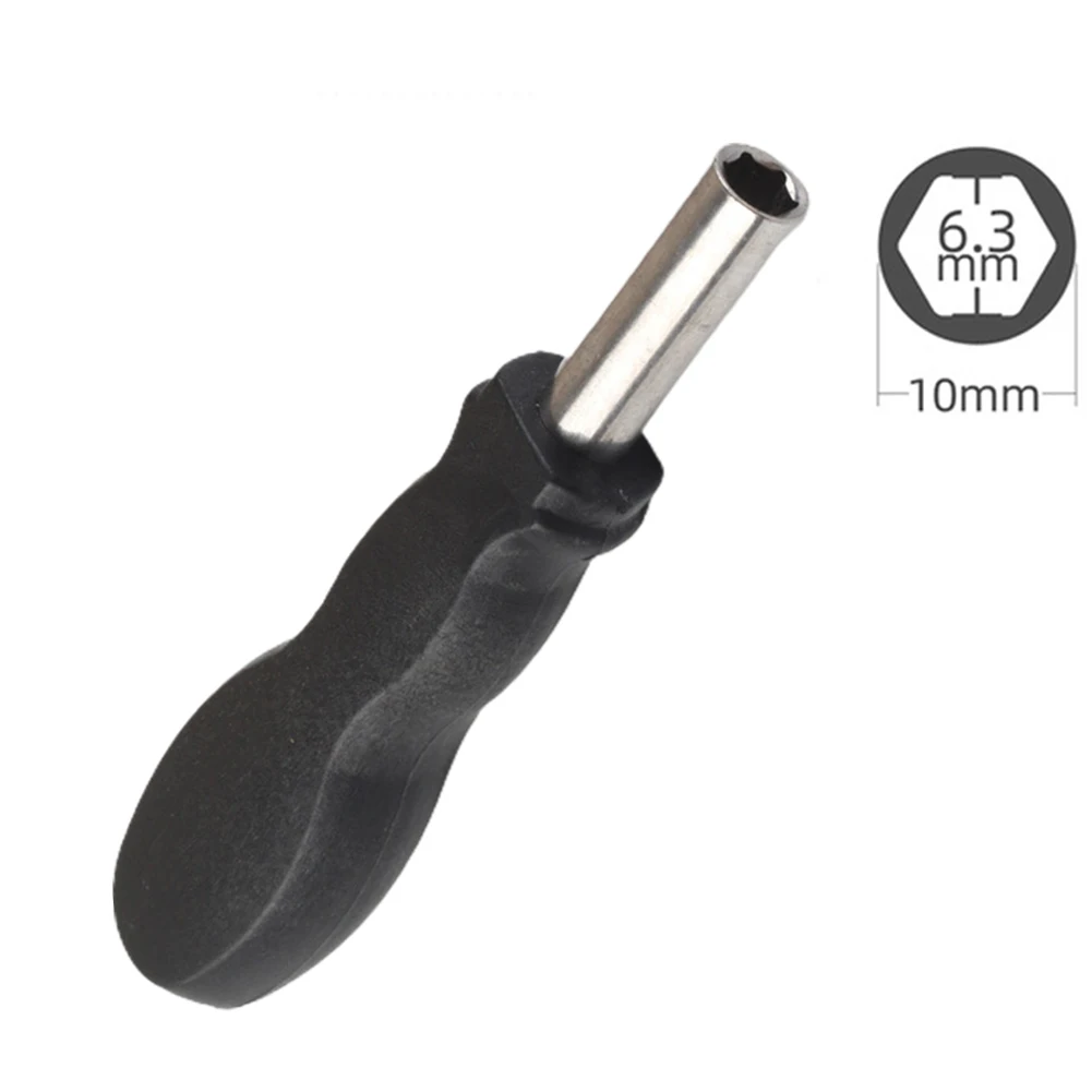 Hex Screwdriver Handle Portable Plastic Screwdriver Handle Suitable For 6.35mm Shank Screwdriver Bits Practical Repair Hand Tool