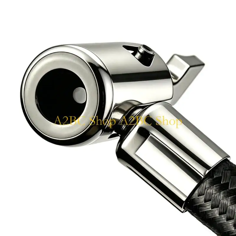 A2BC Air Tyre Inflator Pressure Auto Tire Hose Pump Gauge Hose Connector Flexible