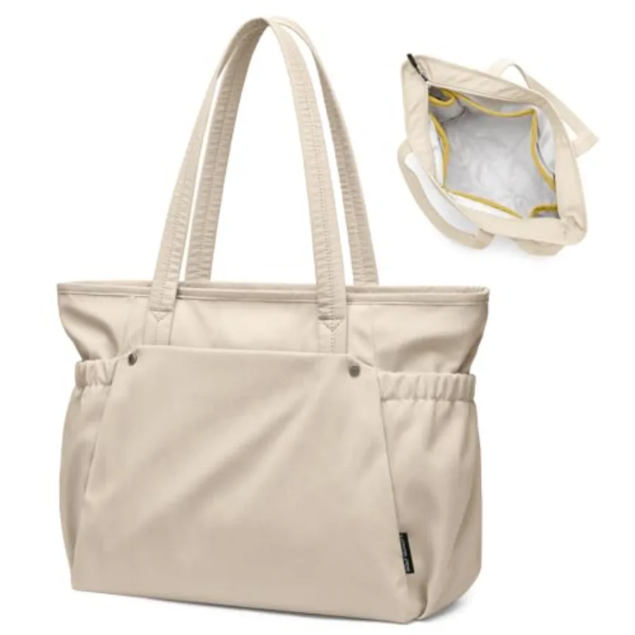 Tote Bag for Women Work Bags with Zipper Computer Laptop Handbag with Compartments for Travel Daily