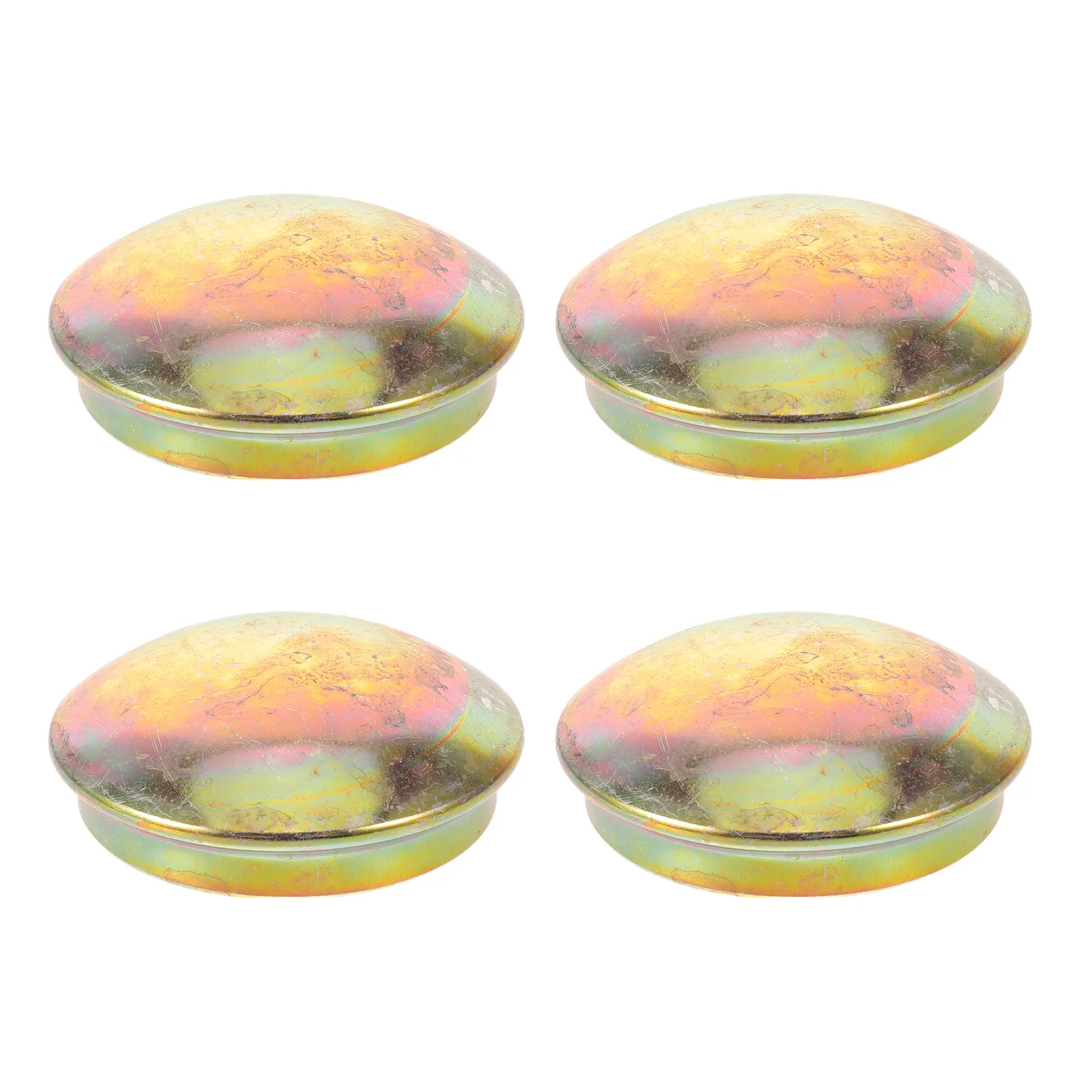 4Pcs Forklift Wheel Hub Caps Metal Dust Grease Covers 74Mm Id Heavy Duty Replacement Parts for 3 Ton Forklift Axle Hub Bearing