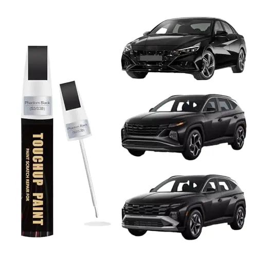 Phantom Black (S3/S3B) Car Paint Touch Up Pen Compatible with Hyundai,Automotive Scratch Remover for Nicks&Chips Repair