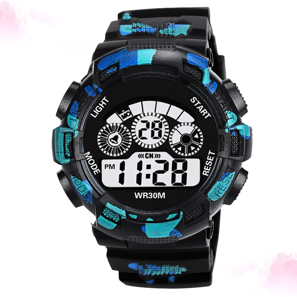 

Electronic Camouflage Watch Waterproof LED Backlight Alarm Countdown Timer Digital Display Men Sports Watch Male Clock